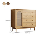 Meuble de rangement moderne du milieu du siècle pour salon, porte vitrée
