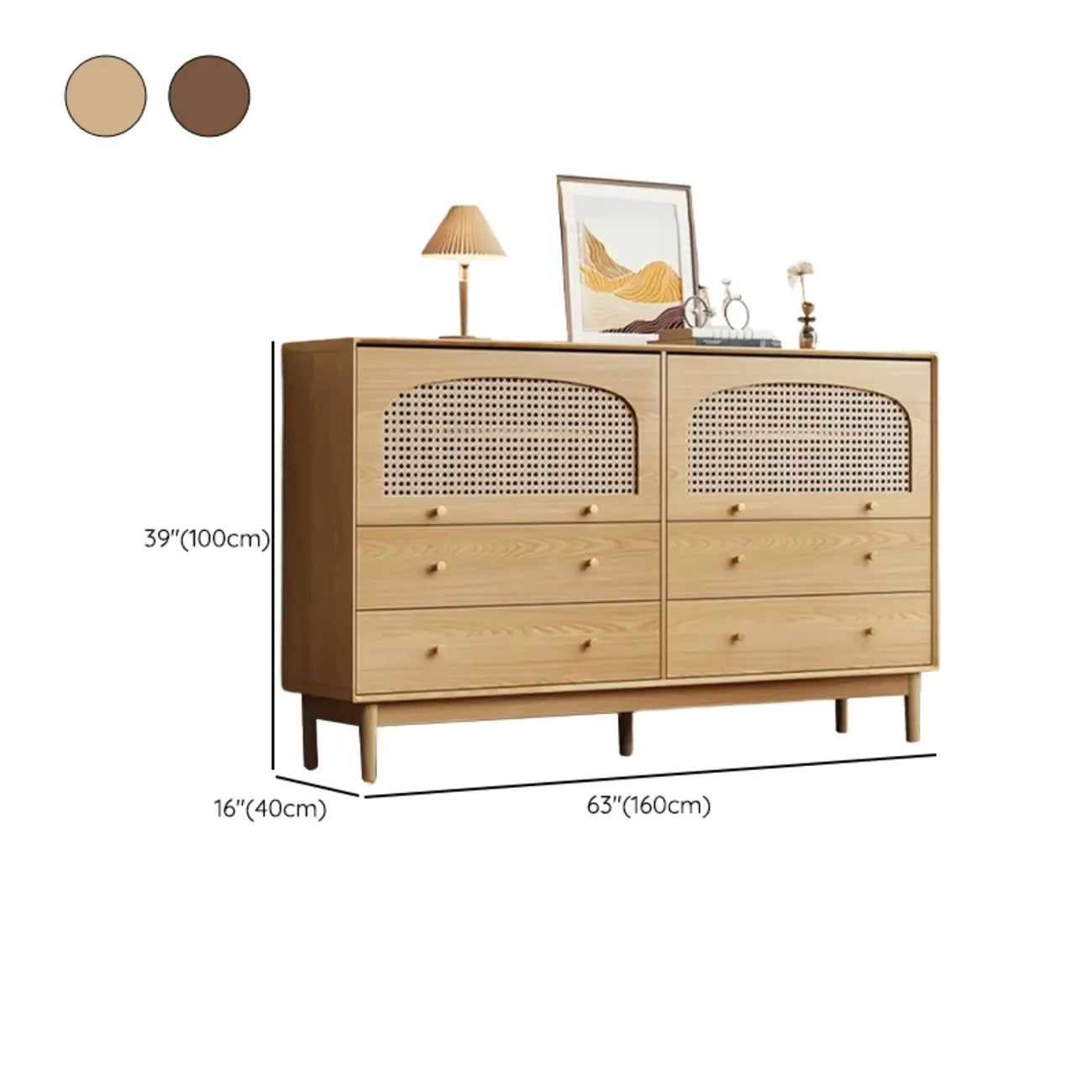 Meuble de rangement moderne du milieu du siècle pour salon, porte vitrée