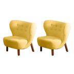 Fauteuil d'appoint en flanelle blanc cassé, style moderne du milieu du siècle