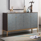 Armoire de rangement rectangulaire glamour pour la maison avec motifs d'écailles