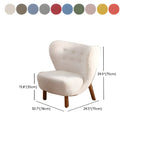 Fauteuil d'appoint en flanelle blanc cassé, style moderne du milieu du siècle
