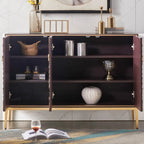 Armoire de rangement rectangulaire glamour pour la maison avec motifs d'écailles