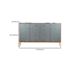 Armoire de rangement rectangulaire glamour pour la maison avec motifs d'écailles
