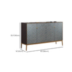 Armoire de rangement rectangulaire glamour pour la maison avec motifs d'écailles