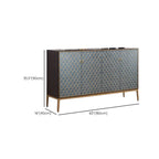 Armoire de rangement rectangulaire glamour pour la maison avec motifs d'écailles