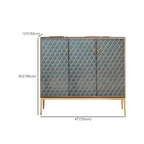 Armoire de rangement rectangulaire glamour pour la maison avec motifs d'écailles