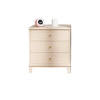Commode moderne en bois blanc cassé à 5 tiroirs pour chambre à coucher