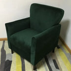 Fauteuil moderne en lin marron pour salon