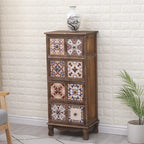 Meuble vintage milieu du siècle avec tiroirs - Motif unique