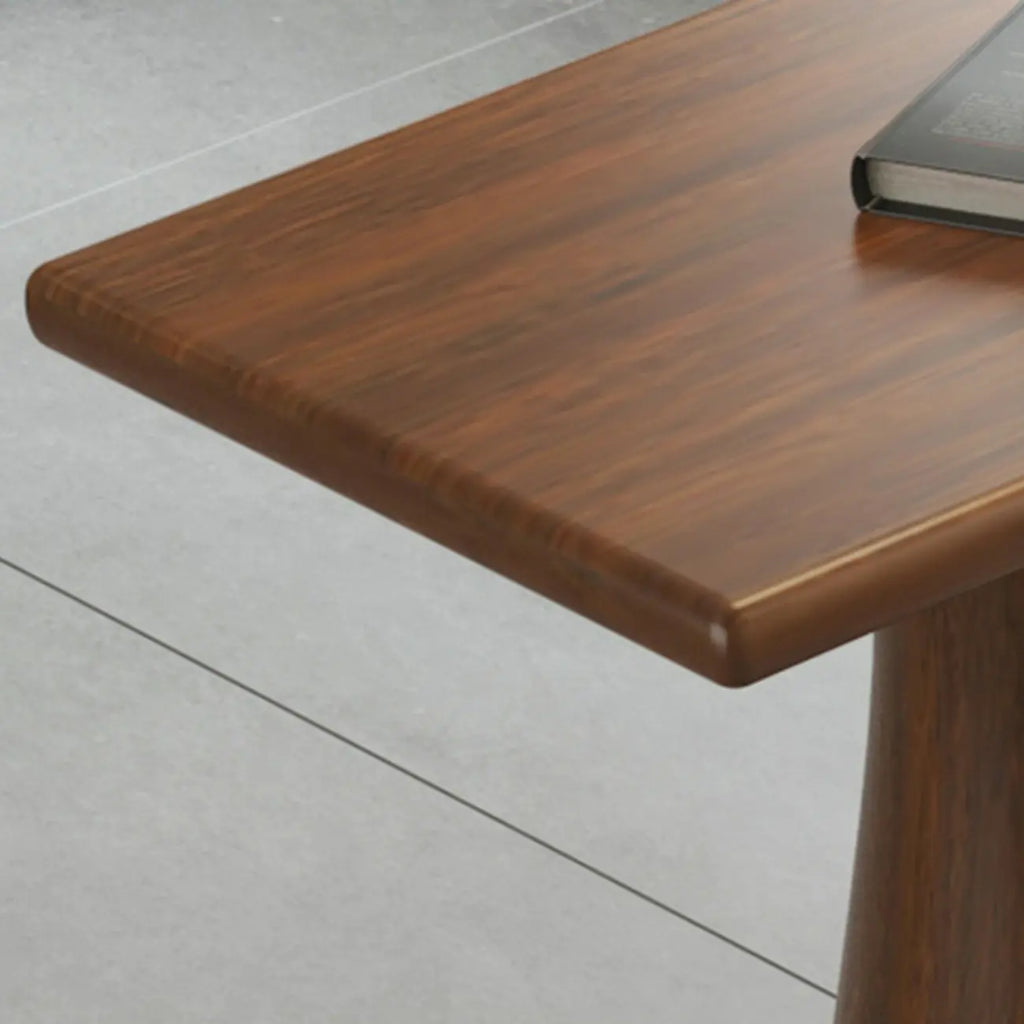 Table de bar rectangulaire marron en bois naturel pour salle à manger