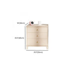 Commode moderne en bois blanc cassé à 5 tiroirs pour chambre à coucher