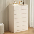 Commode industrielle en bois massif à 5 tiroirs pour chambre à coucher