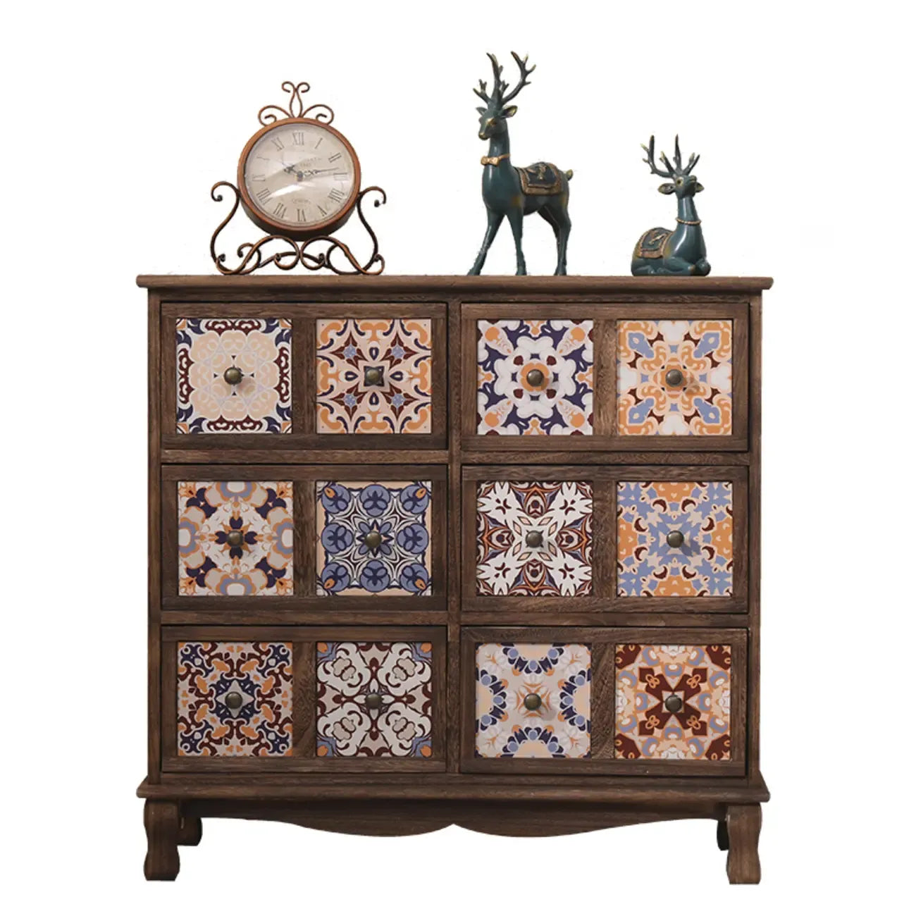Meuble vintage milieu du siècle avec tiroirs - Motif unique