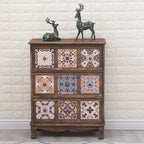Meuble vintage milieu du siècle avec tiroirs - Motif unique