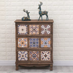 Meuble vintage milieu du siècle avec tiroirs - Motif unique