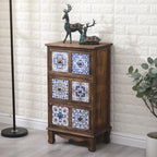 Meuble vintage milieu du siècle avec tiroirs - Motif unique