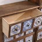 Meuble vintage milieu du siècle avec tiroirs - Motif unique