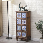 Meuble vintage milieu du siècle avec tiroirs - Motif unique