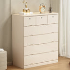 Commode industrielle en bois massif à 5 tiroirs pour chambre à coucher