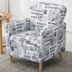 Fauteuil moderne en lin marron pour salon