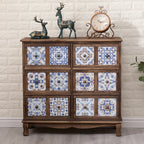 Meuble vintage milieu du siècle avec tiroirs - Motif unique