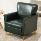 Fauteuil moderne en lin marron pour salon