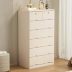 Commode industrielle en bois massif à 5 tiroirs pour chambre à coucher