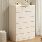 Commode industrielle en bois massif à 5 tiroirs pour chambre à coucher