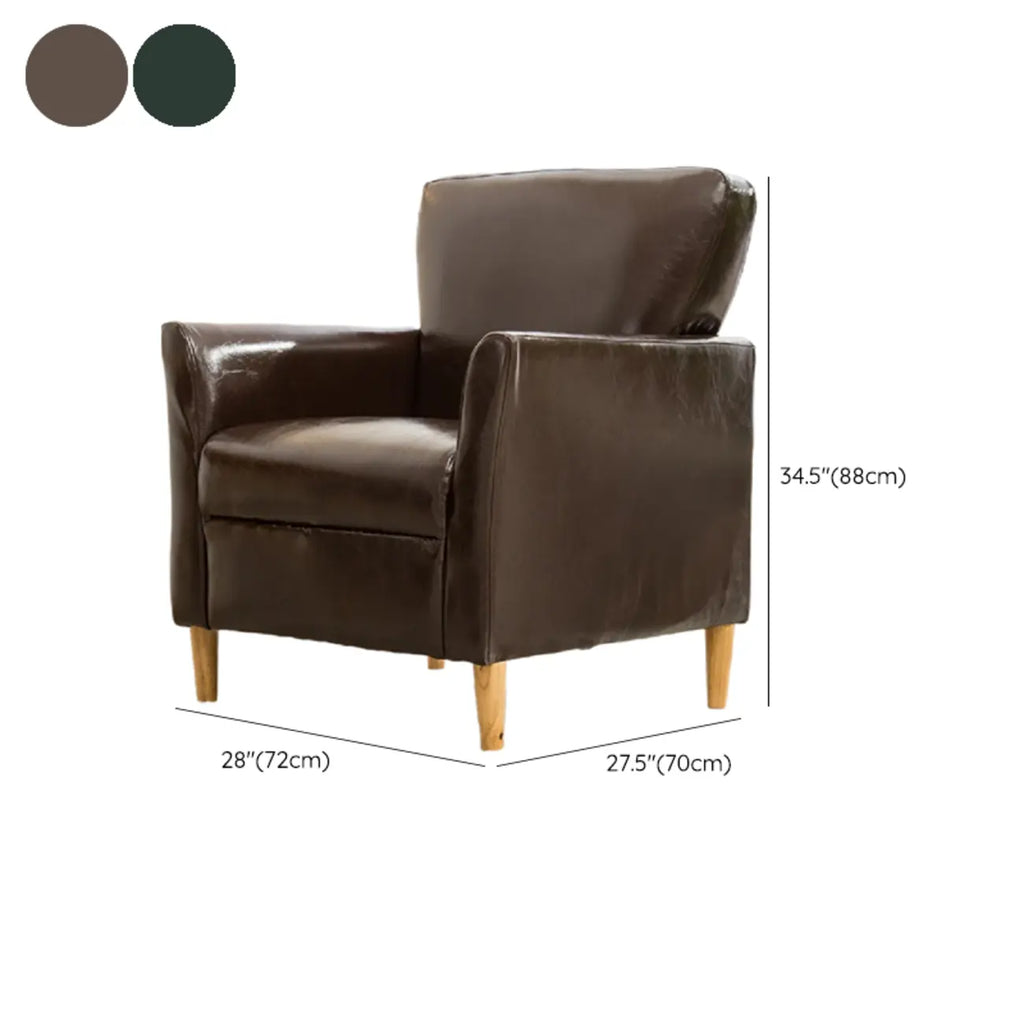 Fauteuil moderne en lin marron pour salon