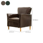 Fauteuil moderne en lin marron pour salon