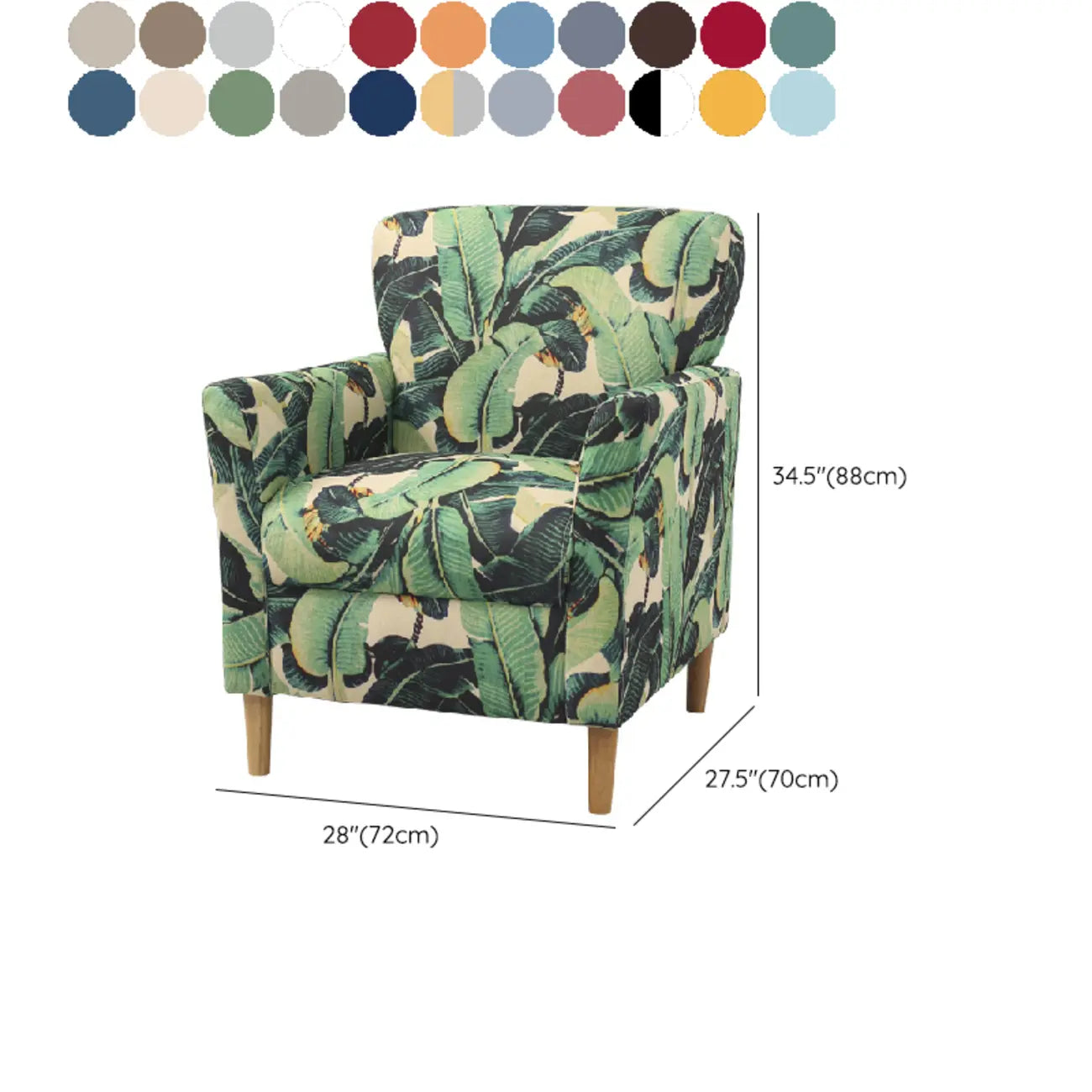 Fauteuil moderne en lin marron pour salon