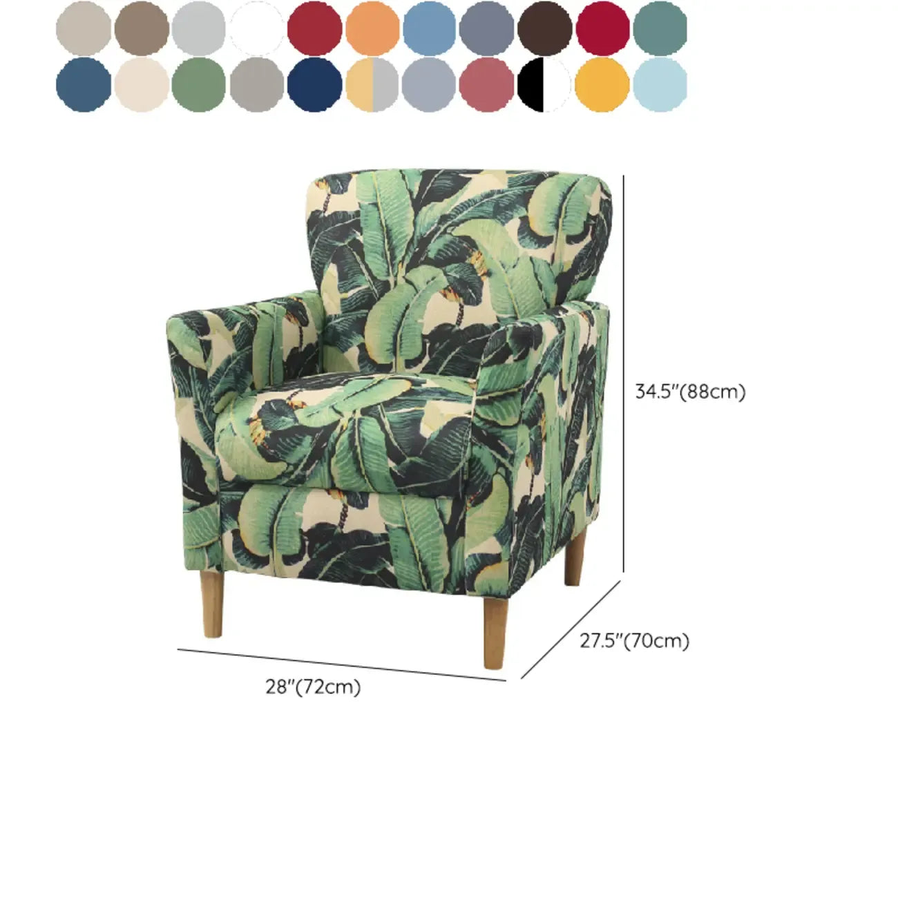 Fauteuil moderne en lin marron pour salon