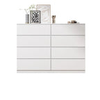 Commode double minimaliste en bois pour chambre à coucher