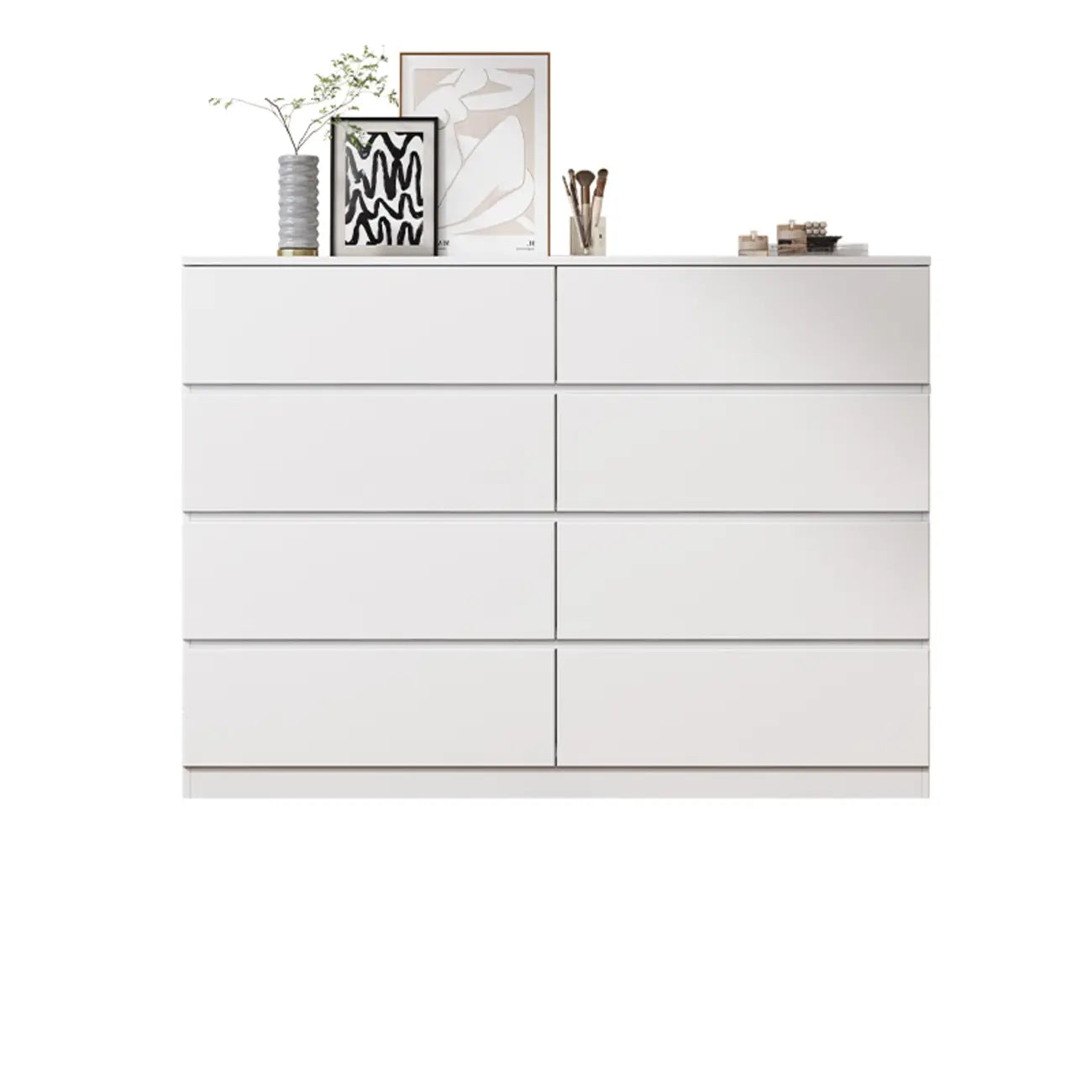 Commode double minimaliste en bois pour chambre à coucher