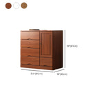 Commode industrielle en bois massif à 5 tiroirs pour chambre à coucher