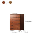 Commode industrielle en bois massif à 5 tiroirs pour chambre à coucher