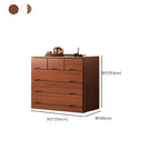 Commode industrielle en bois massif à 5 tiroirs pour chambre à coucher