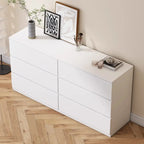 Commode double minimaliste en bois pour chambre à coucher