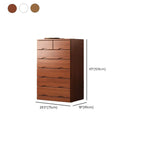 Commode industrielle en bois massif à 5 tiroirs pour chambre à coucher
