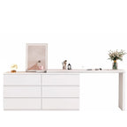 Commode double minimaliste en bois pour chambre à coucher