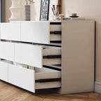 Commode double minimaliste en bois pour chambre à coucher