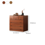 Commode industrielle en bois massif à 5 tiroirs pour chambre à coucher