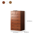 Commode industrielle en bois massif à 5 tiroirs pour chambre à coucher