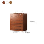 Commode industrielle en bois massif à 5 tiroirs pour chambre à coucher