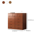 Commode industrielle en bois massif à 5 tiroirs pour chambre à coucher