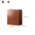 Commode industrielle en bois massif à 5 tiroirs pour chambre à coucher
