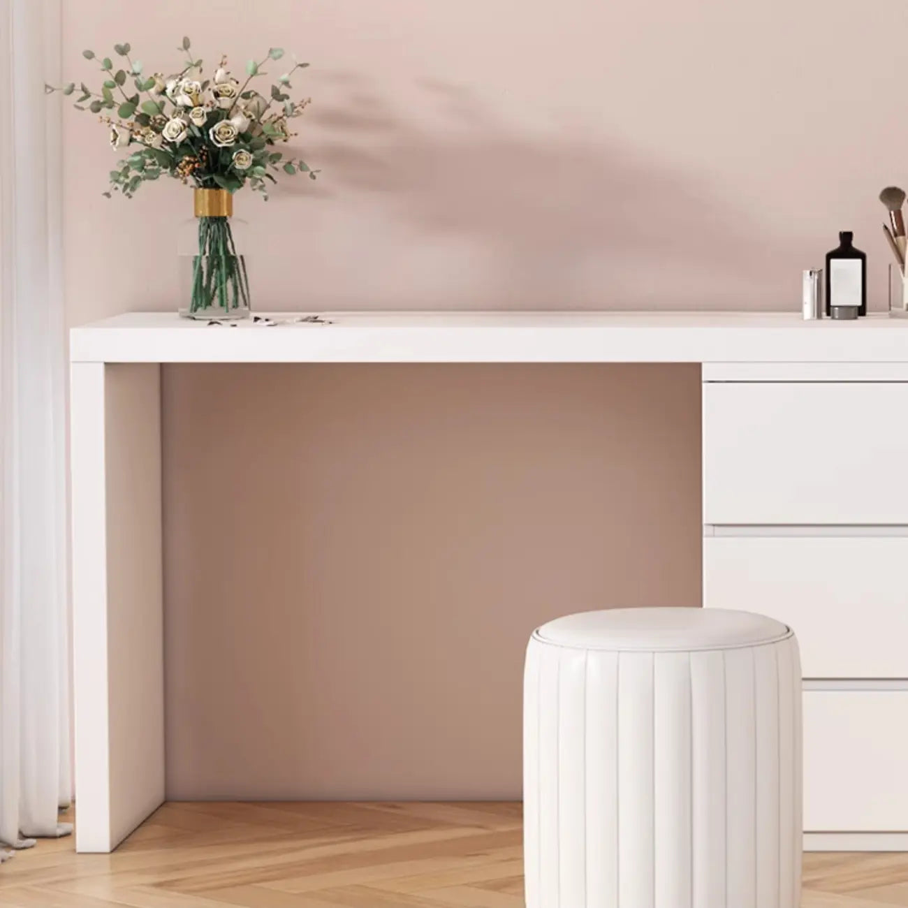 Commode double minimaliste en bois pour chambre à coucher