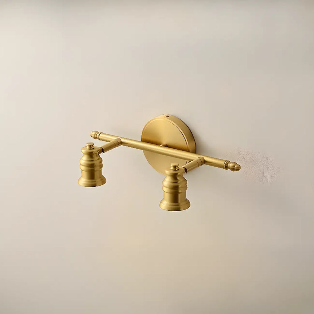 Lampada da Parete per Bagno Antico in Rame Oro con Cavo