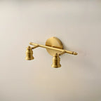 Lampada da Parete per Bagno Antico in Rame Oro con Cavo
