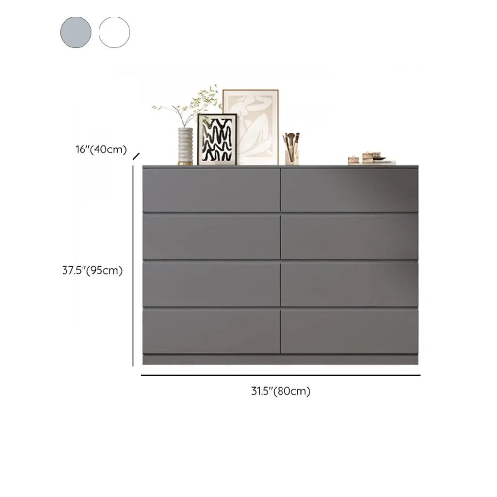 Commode double minimaliste en bois pour chambre à coucher